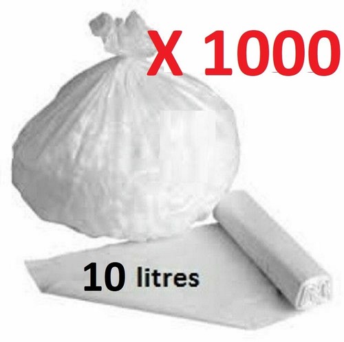 Sac poubelle litres blanc - sac, 10