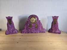 garniture de cheminée pendule