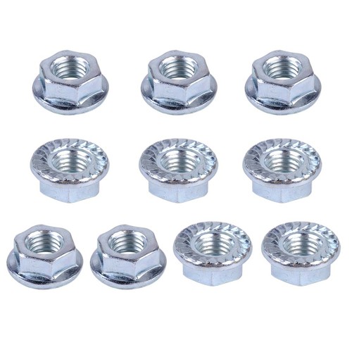 10pcs 8mm flange bar nuts - nuts, side