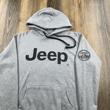 Jeep Hoodie Mens M Gray