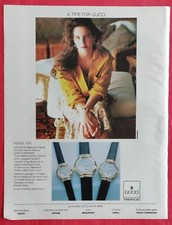 1990 GUCCI Model 5300 Press Advertising Watch