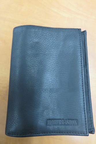 Porte feuille cuir noir