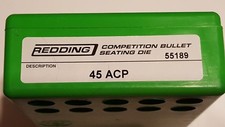 55189 Redding Competition Seating Die - 45 ACP - Neuf - Livraison Gratuite