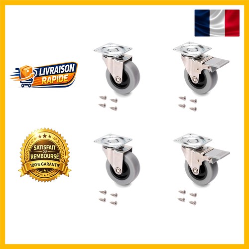 Lot roulettes pivotantes - de, 4