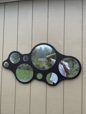 Calligaris Bubbles Mirror Wood Frame Made In Italy  38x19