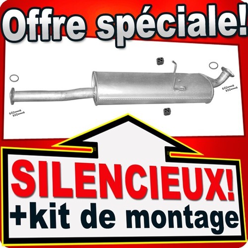 Silencieux intermédiaire pour - intermédiaire,
