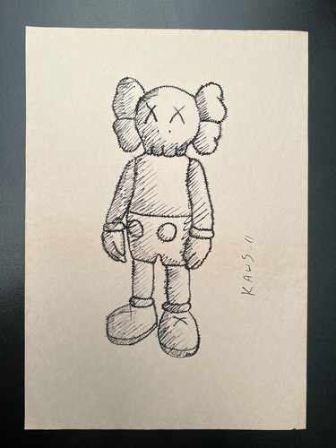 Dessin kaws sur - kaws, main)