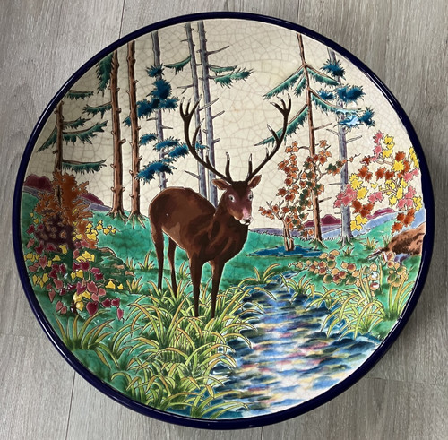 Beau plat faïence - plat,