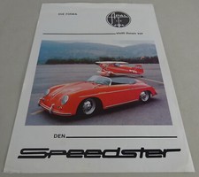 Brochure/brochure Porsche Apal Speedster presentation