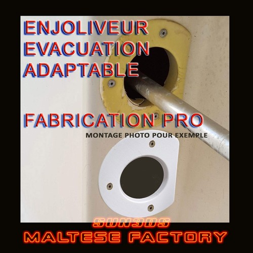 Cache enjoliveur évacuation - cache,