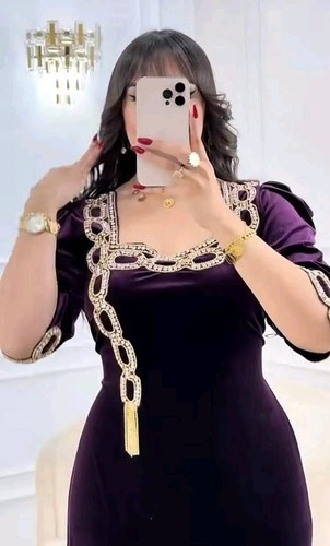 Robe longue femme - , velours