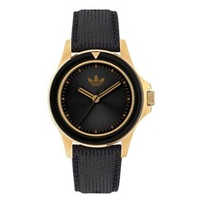 Montre ADIDAS Homme EXPRESSION ONE Cuir Noir / Doré