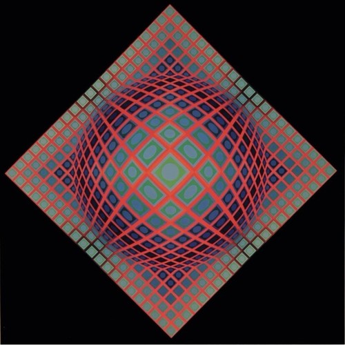 Victor vasarely offset 1971 - victor,