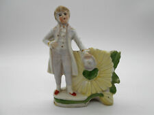 FIGURE / TOOTHPICK HOLDER YOUNG MAN IN GERMAN PORCELAIN