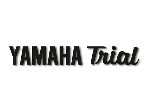 Yamaha trial stickers - yamaha,