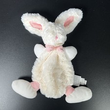 DouDou Et Compagnie Paris Plush Mon Lapin BONBON BUNNY Lovey White And Pink 10”
