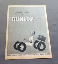 VINTAGE ADVERT CLIPPING ADVERTISING AD 070717 / DUNLOP TIRE GO WITH DUNLOP