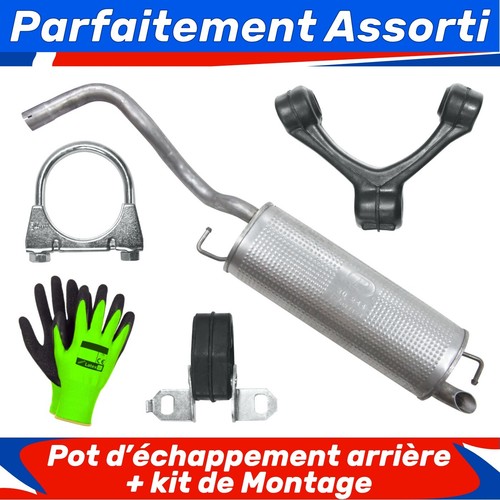 Pot échappement arrière - d’échappement,