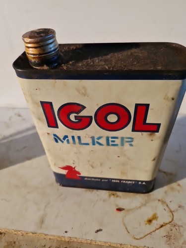 Ancien bidon huile - igol, à