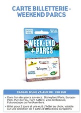 Wonderbox « Carte Week-end Parcs» 250€, valable jusqu’au 31/08/2027