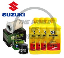 Set Entretien Bardahl XTC 10W50 Filtre à Huile Air Suzuki GSX 750 Moto Suzuki