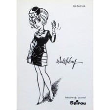 Carte postale Walthéry Natacha, Héroïne du journal Spirou (10x15cm)