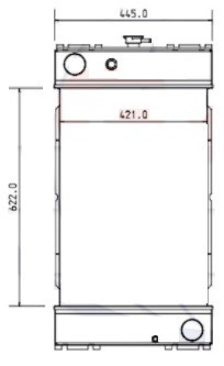 Radiateur eau generateur sdmo - radiateur,