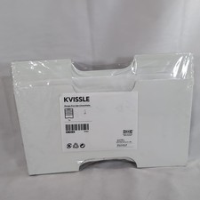 IKEA Kvissle 901.980.30 Lowenhielm 5 Shelf White Metal Magazine Rack Wall File