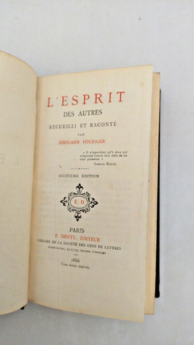 édouard fournier l - -, l'esprit