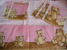 coupon tissu  vichy  rose  +