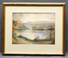 Pastel sous verre par Y