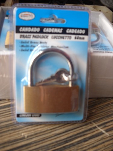 Cadenas acier 60x30mm 3cles - cadenas, +3cles