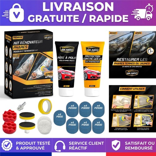 Kit rénovation phare voiture - kit,