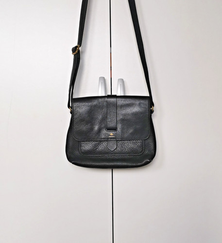 Sac fossil cuir noir - fossil,