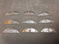 Lot de 9 fers à chaussures en fer deli ronds pièces ancienne cordonnerie