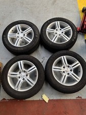 4 Jantes En Alliage Et Pneus D'Hiver Opel Astra 16" 205 60 16 6.5x16 Et 40 5x115