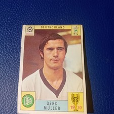 Panini Mexico 70 Gerd Müller - Italian Original - Rare - 1970 World Cup