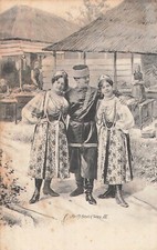 CP SCOLIK WIEN - COSSACK? WOMAN COSTUME ON A WHEEL - 34083