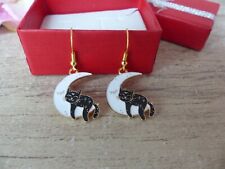 Boucles d'Oreilles Motif Chat