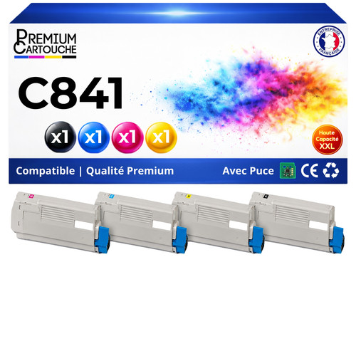 C841 compatible pour oki pack - c841,
