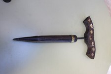 ancien miroir aux alouettes bois et metal art populaire chasse deco vintage