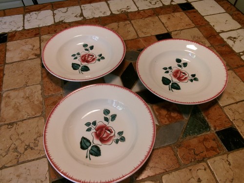 Assiettes creuses digoin - 3,