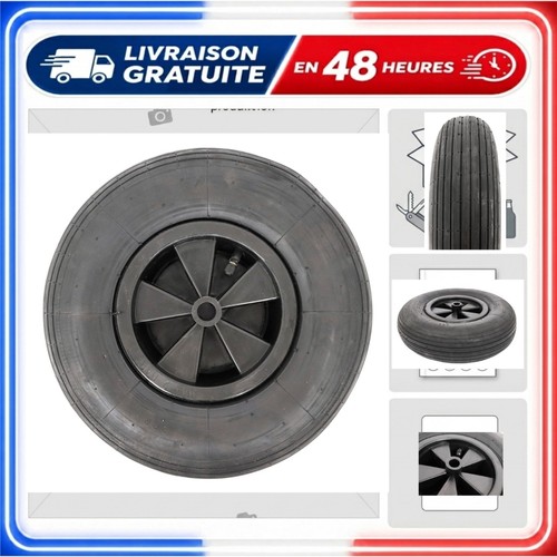 Roue brouette pouces - 12,