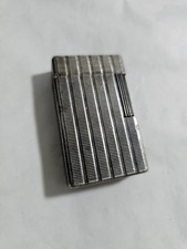 Antique Vintage St Dupont Silver Plated Stone Lighter Changed + Refill!