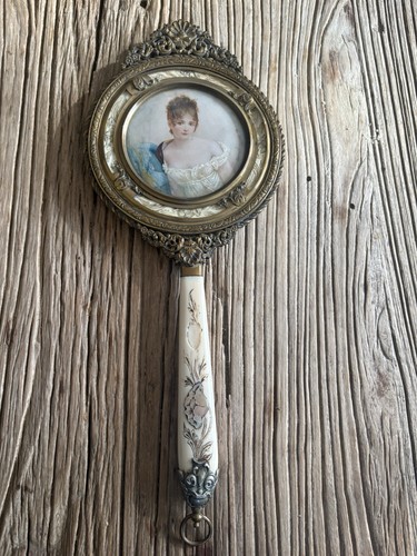 Face main miroir - face, ancien