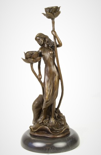Bronze sculpture chandelier - bronze,