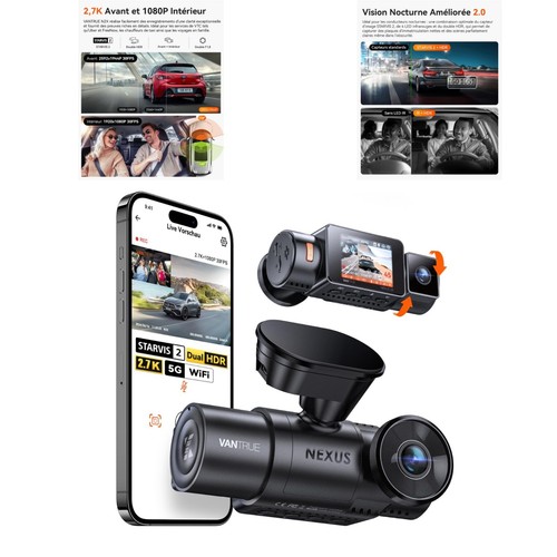 Vantrue n2x dashcam 1080p - n2x, 2.7k+1080p