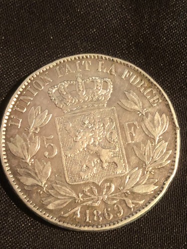 Francs argent belges leopold - 5,