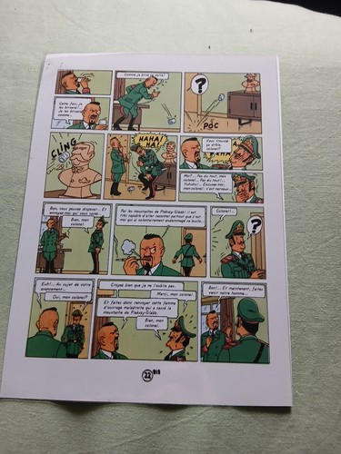 Tintin fac similé - planche, 22