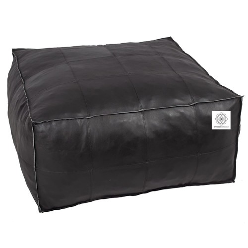 Genuine pouffe footstool - genuine,